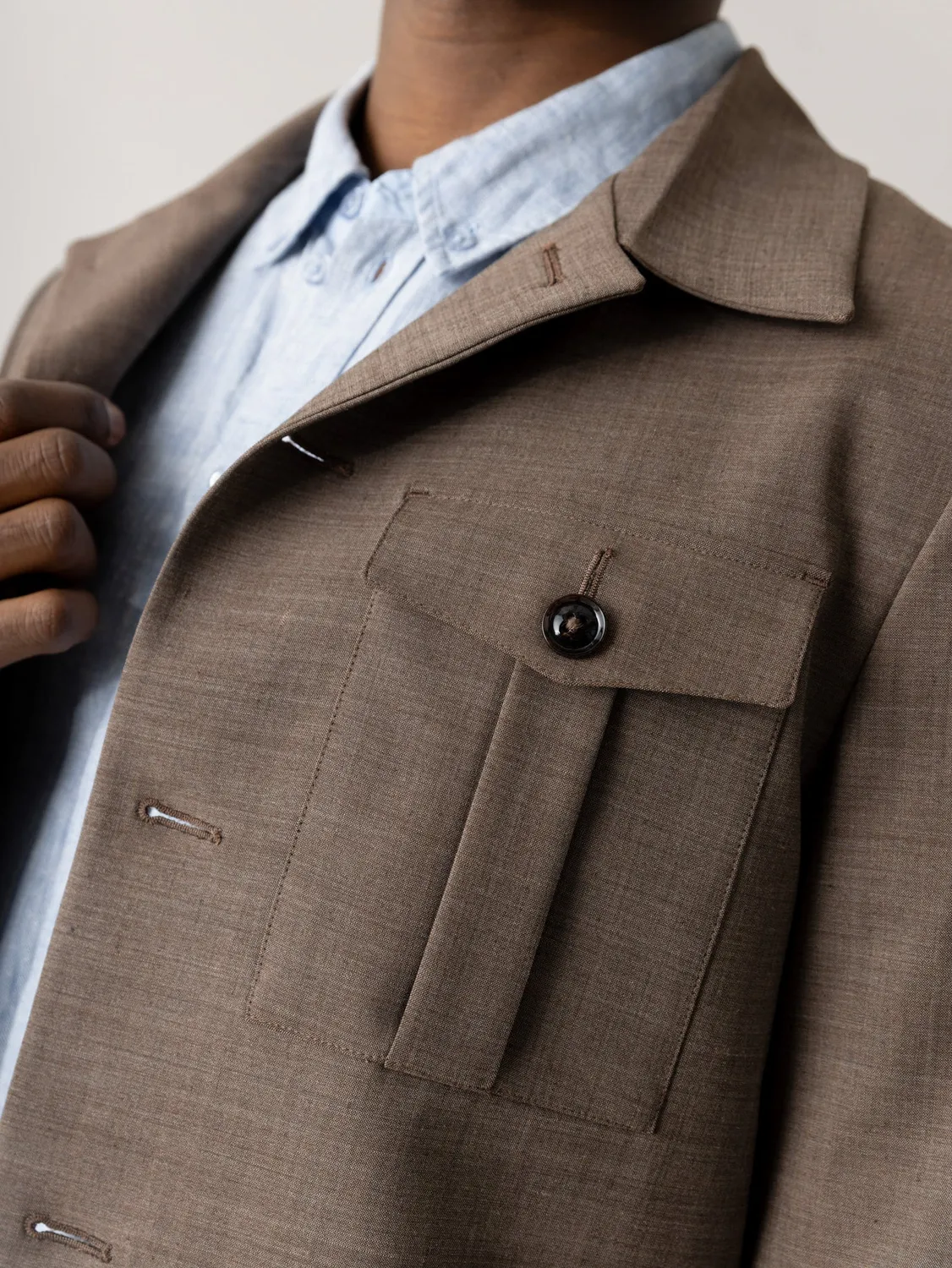 Mos Mosh MMGJacob Dynamic Luxe Overshirt grün