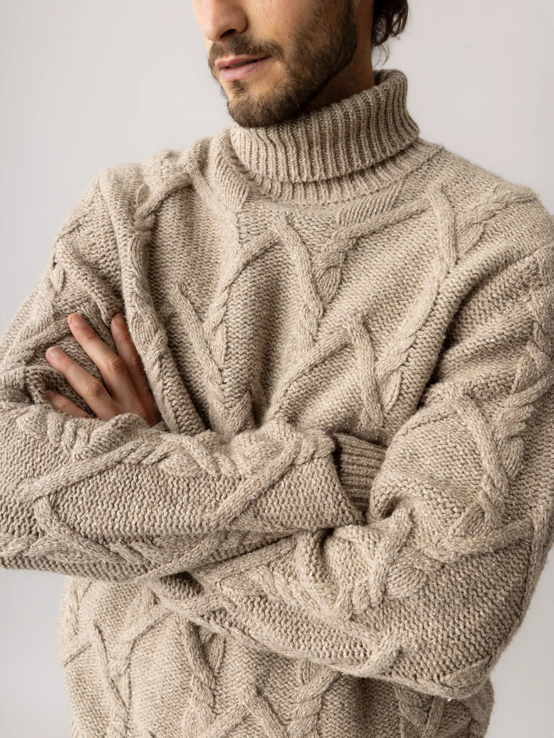 Mos Mosh MMGBarnie Zopfstrickpullover Incense