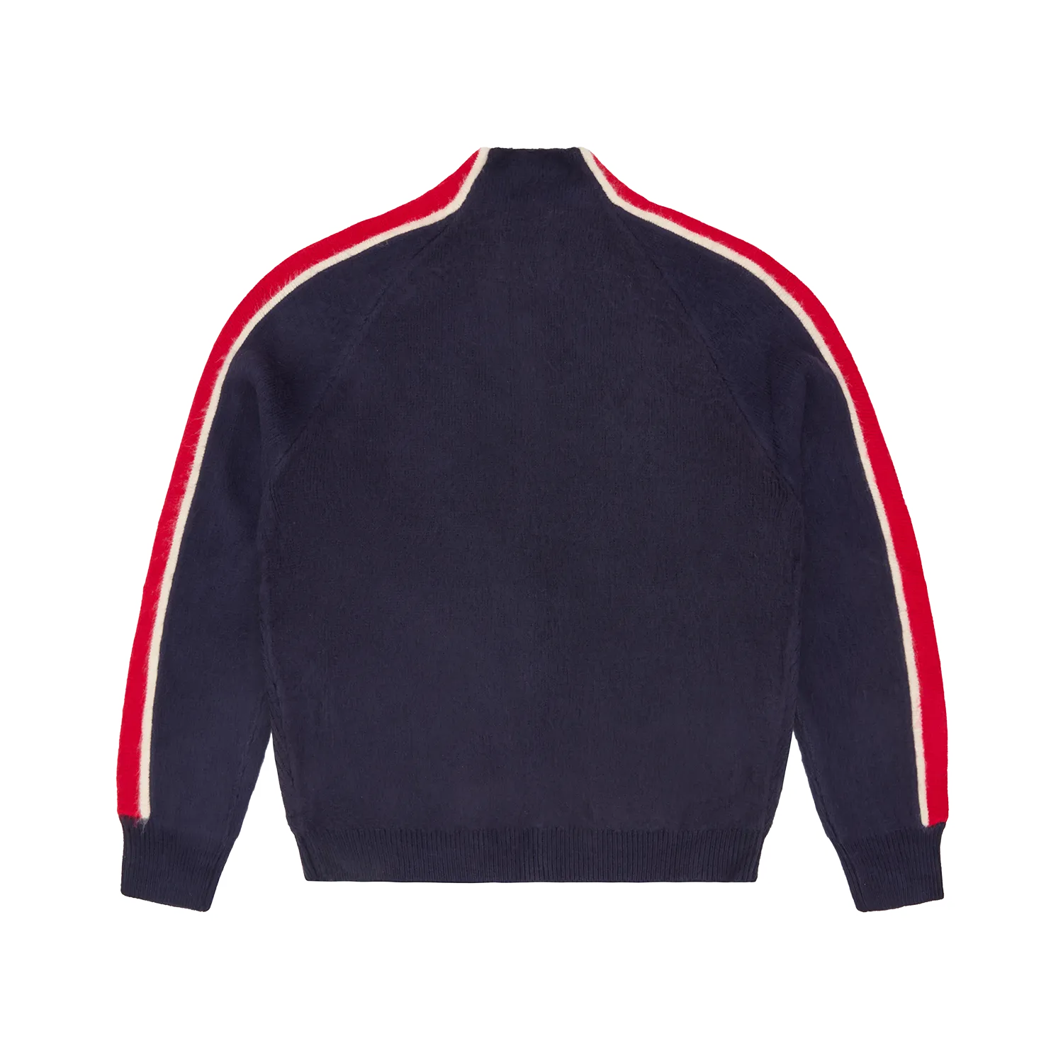 Corteiz Multi Stripe Knit Zip Up Strickjacke Navy Acryl