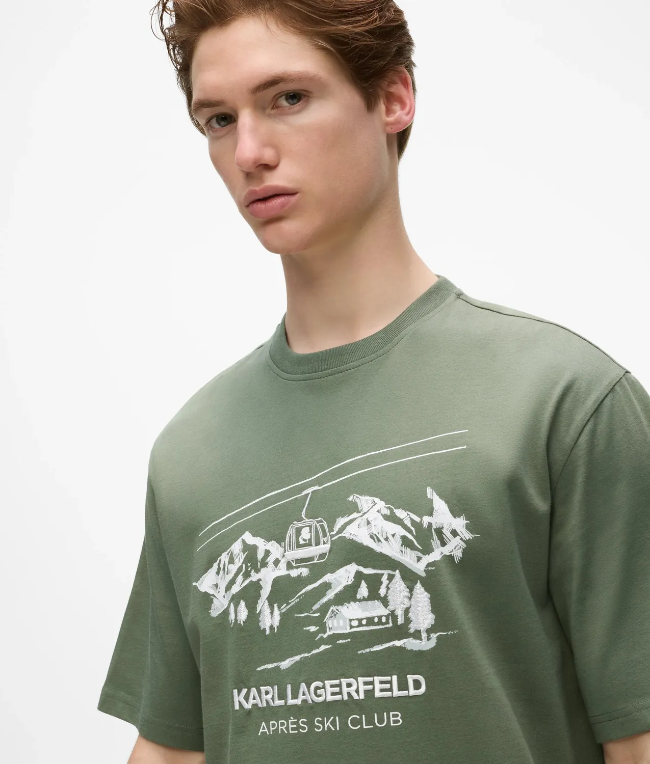 Karl Lagerfeld Après Ski Club T-Shirt Herren Baumwolle