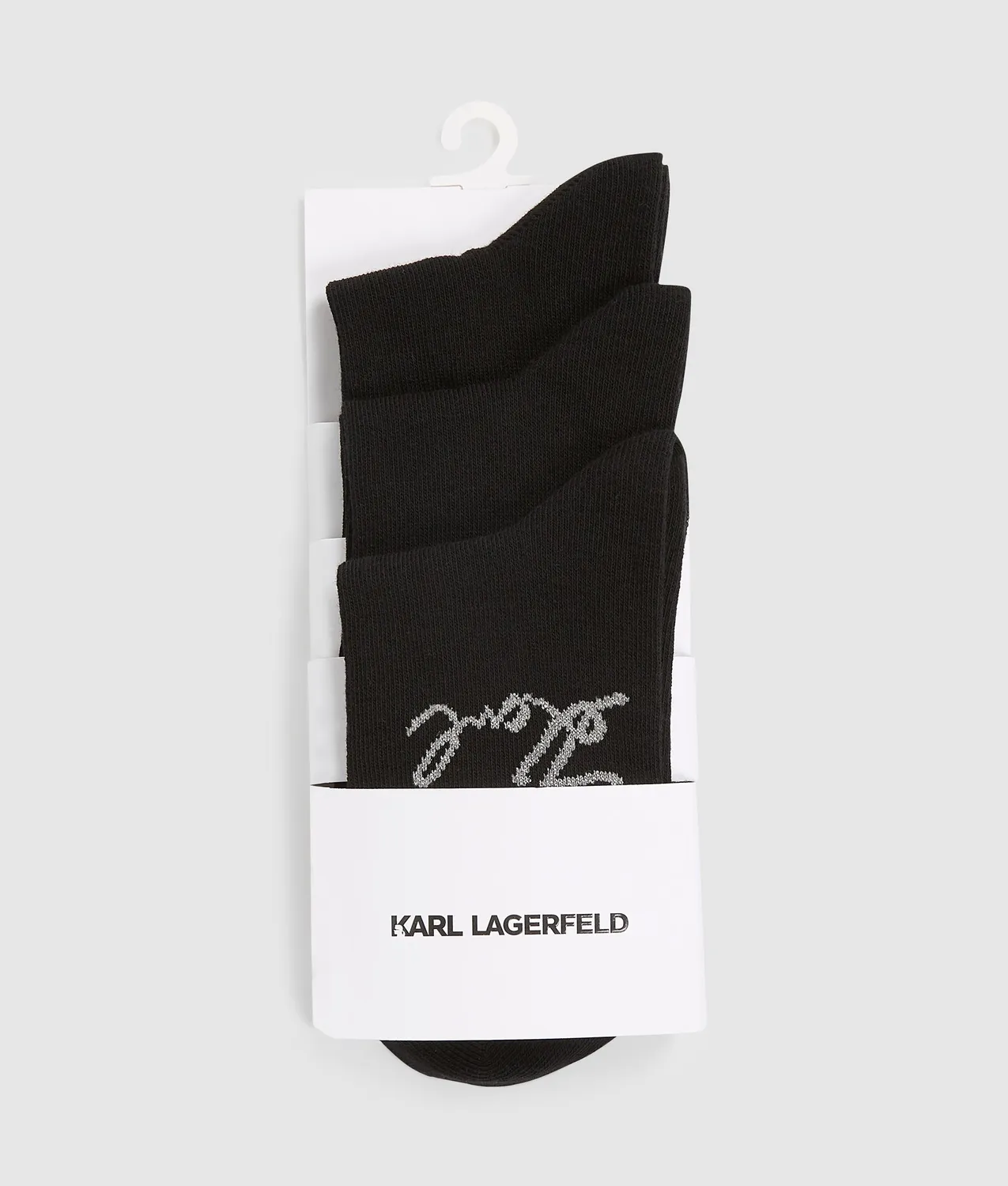 Karl Lagerfeld Signature Socken 3er-Pack Gr. 9-12 Stick