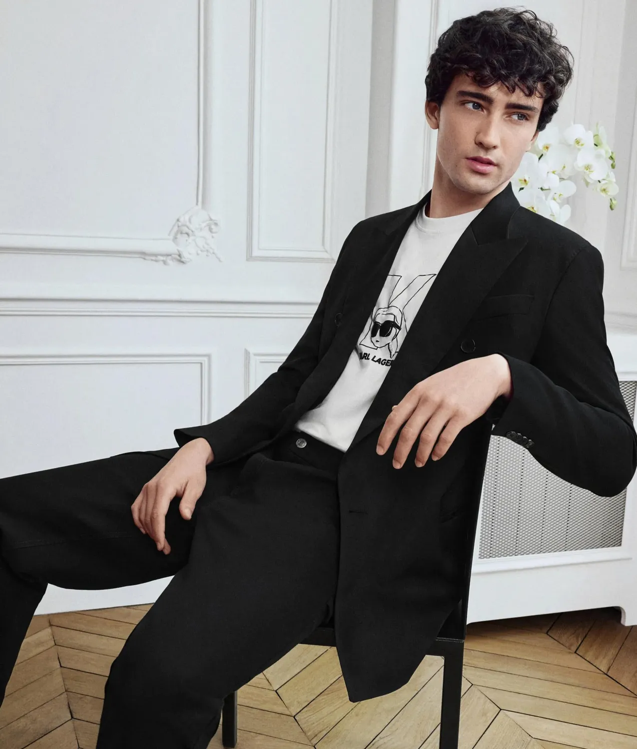 Karl Lagerfeld Ikon K-Initial T-Shirt Bio-Baumwolle