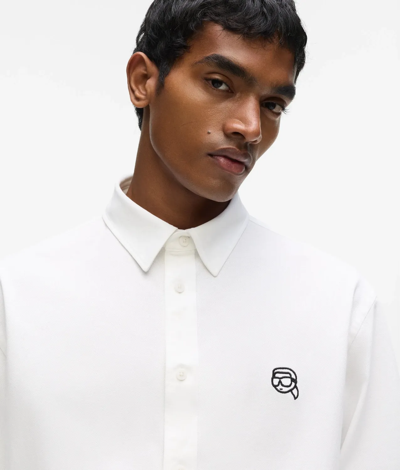 Karl Lagerfeld Ikon Oxford Hemd Baumwolle Herren
