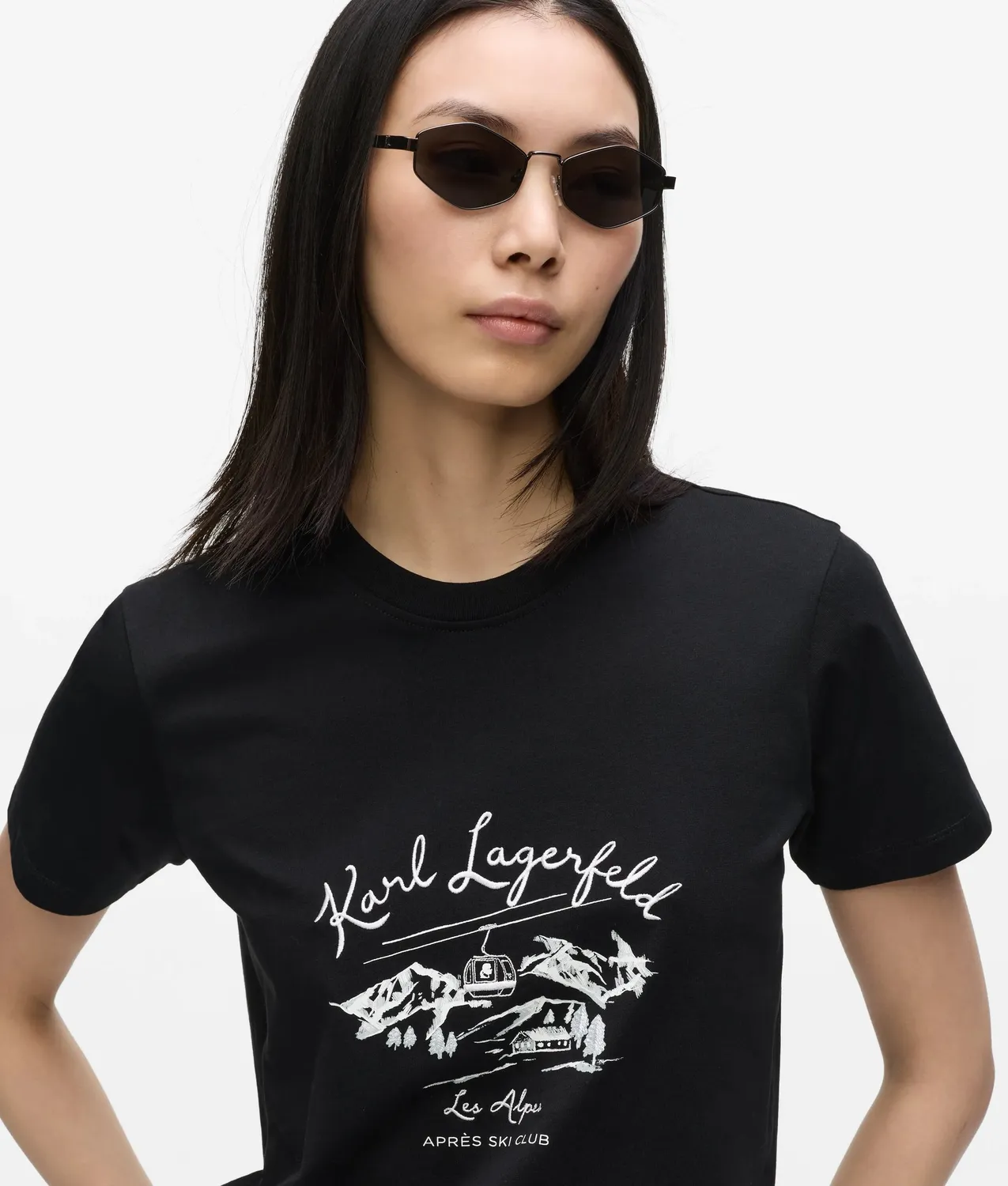 Karl Lagerfeld Après Ski T-Shirt Bio-Baumwolle