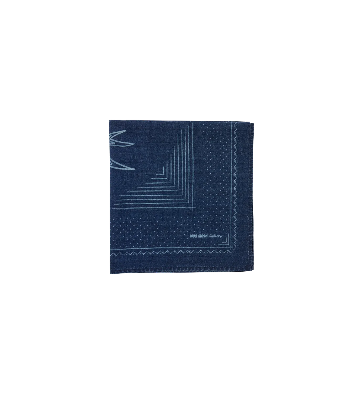 Mos Mosh MMGBird Chambray Halstuch Indigoblau Paisley