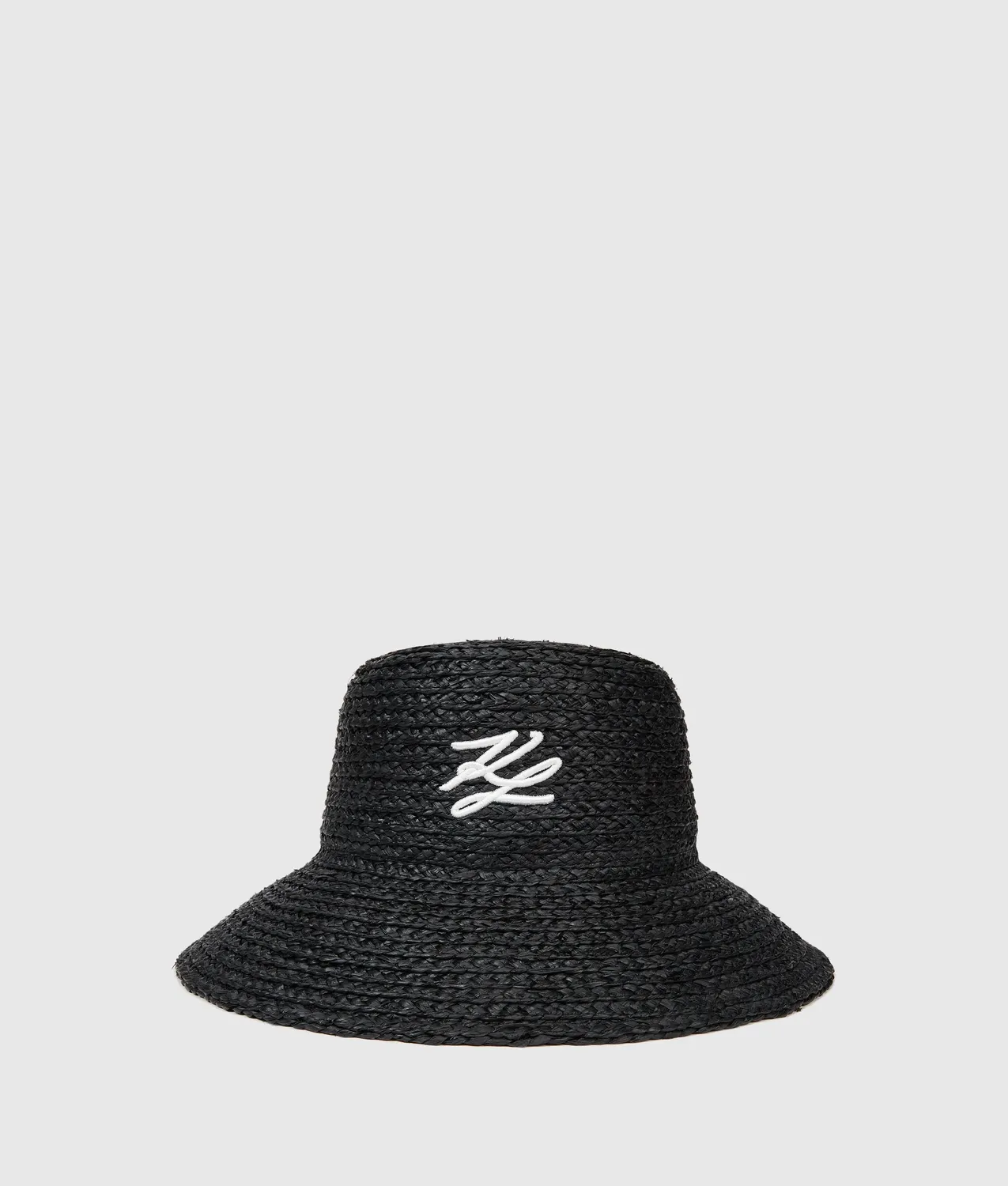 Karl Lagerfeld Autograph Bucket Hat Raffia Einheitsgröße