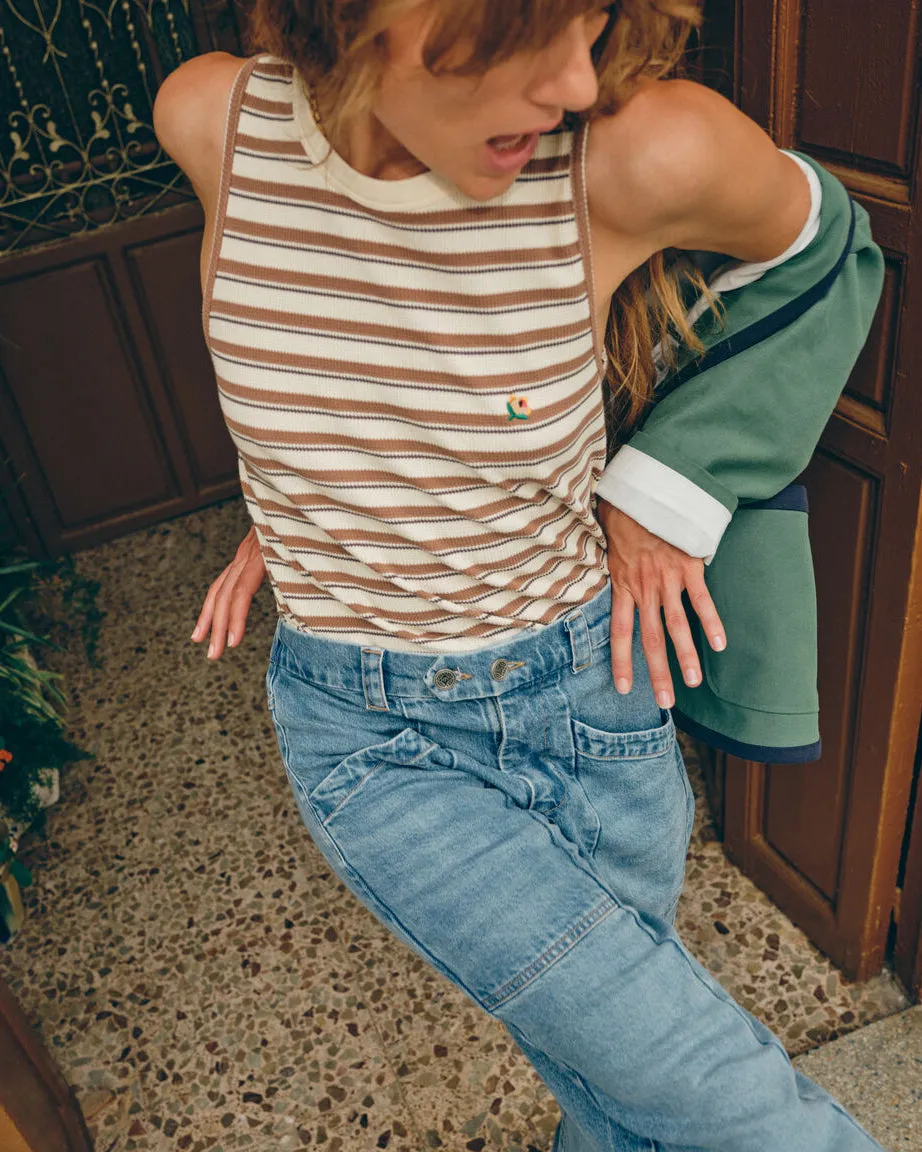 Mos Mosh MMHEra Stripe Top Foxtrot gestreift