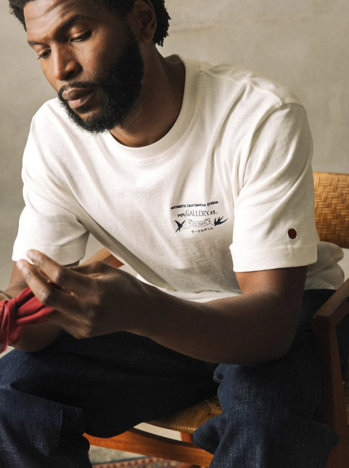 Mos Mosh MMG Studio Slub T-Shirt Print