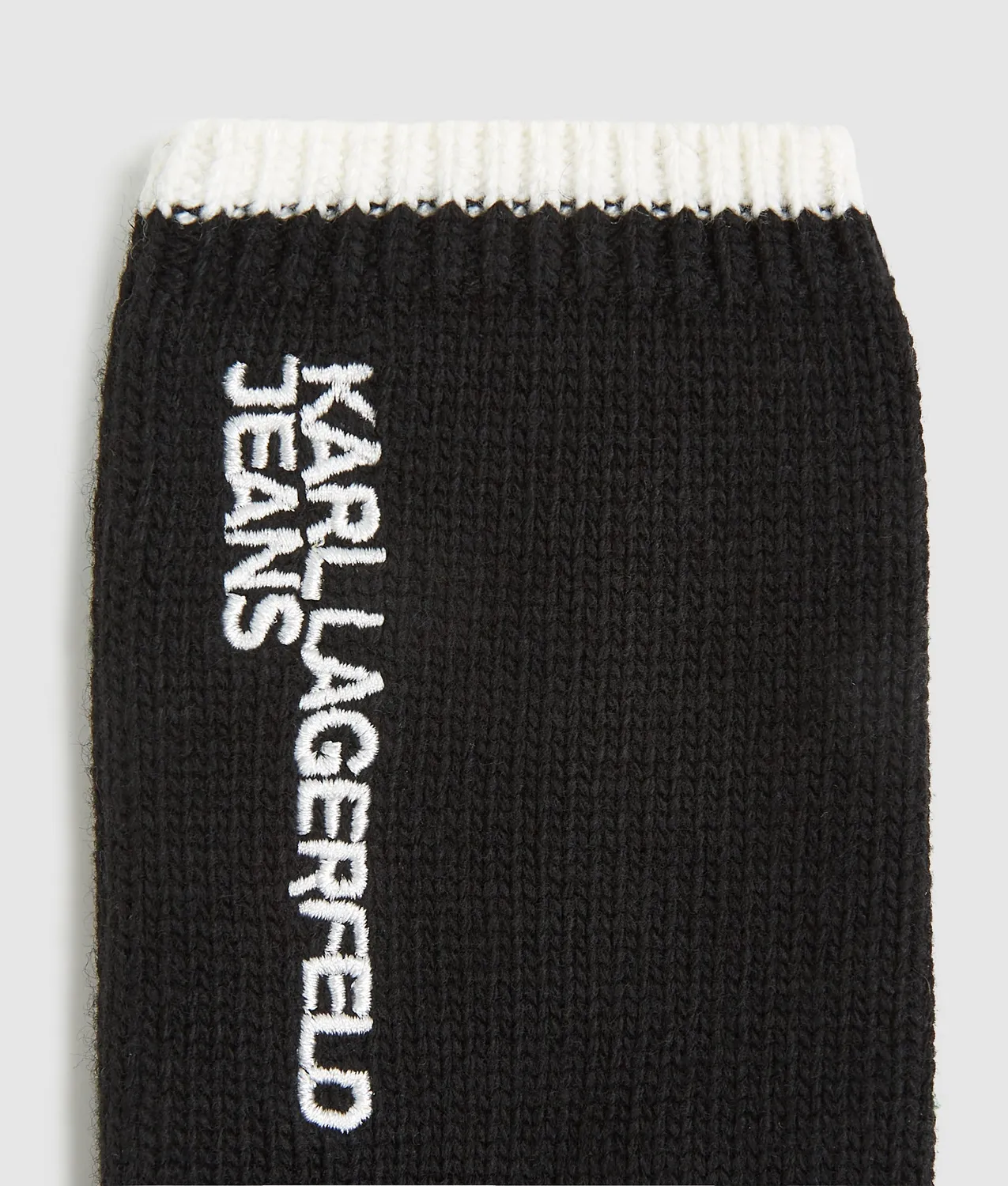 Karl Lagerfeld KL Jeans Logo Strick Handschuhe Wolle