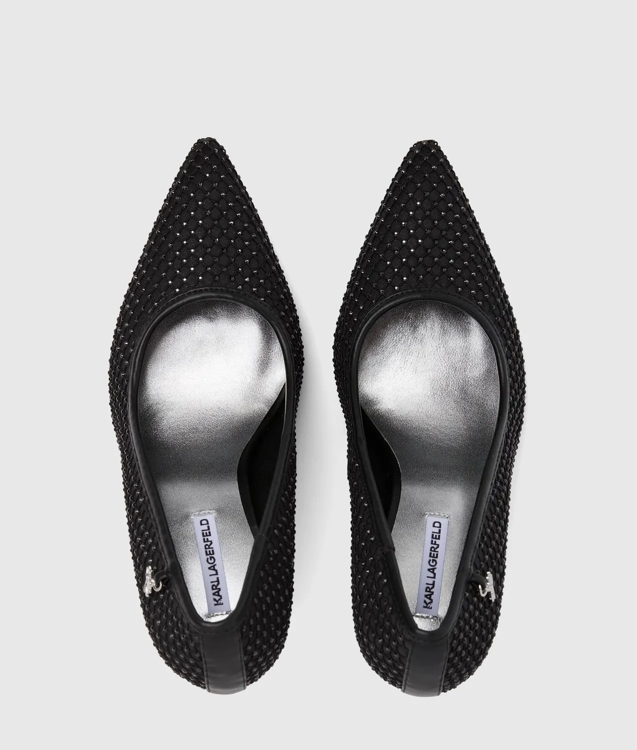 Karl Lagerfeld Sarabande Mesh Heels Stiletto mit Strass spitz