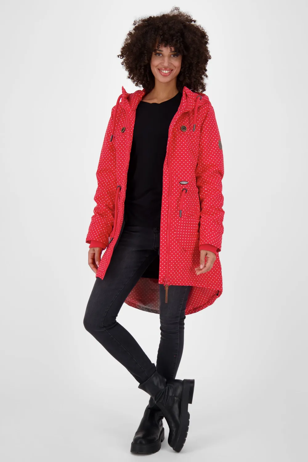 Alife & Kickin KarlottiAK A Steppmantel Damen Rot