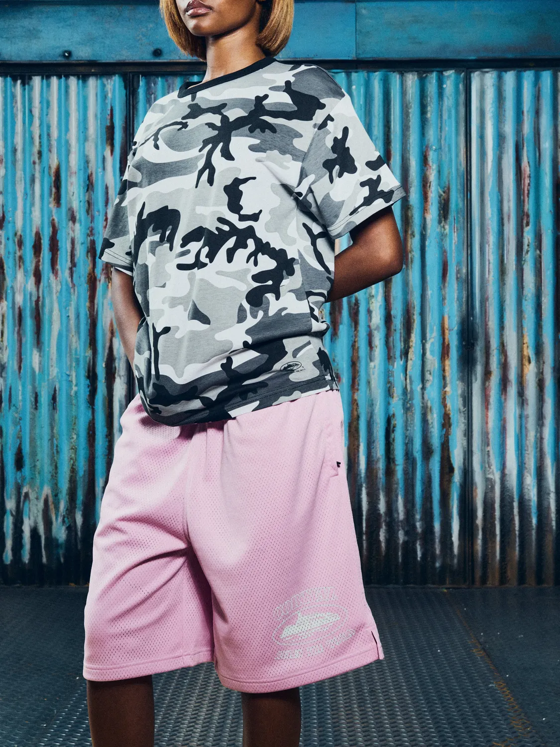 Corteiz OG Alcatraz Mesh Short Shorts Pink Mesh