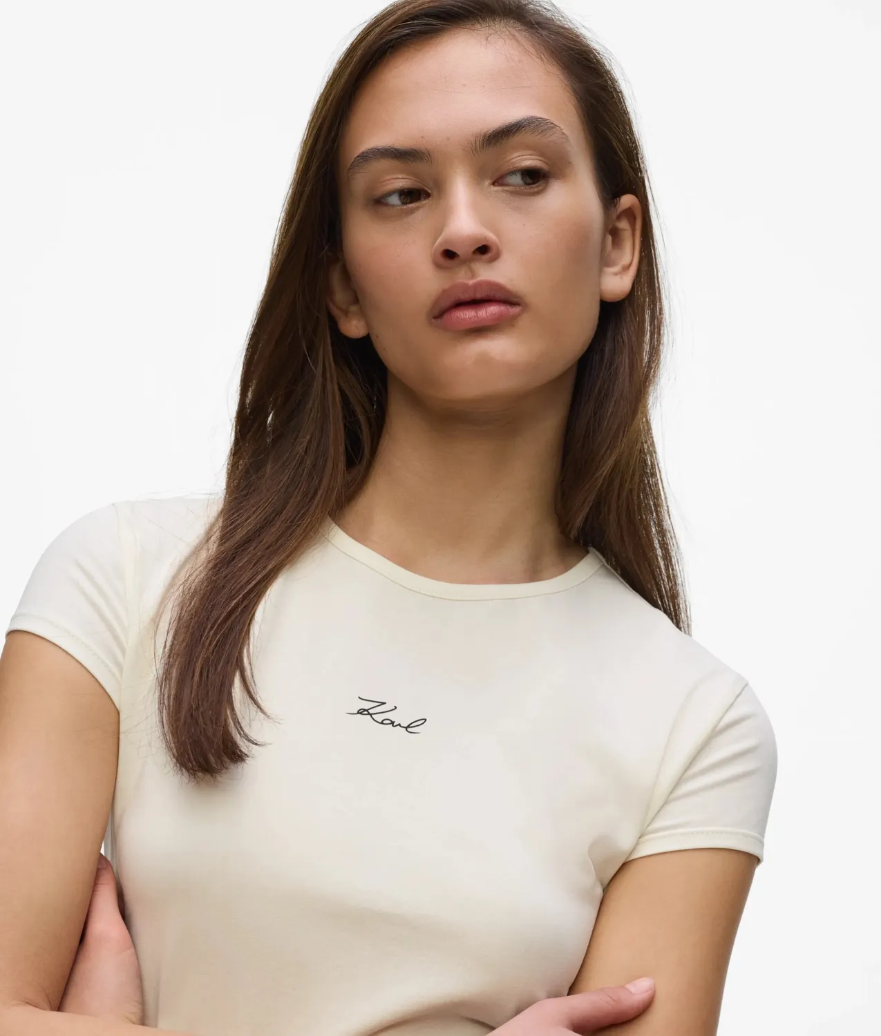 Karl Lagerfeld Signature T-Shirt 2er-Pack Bio-Baumwolle