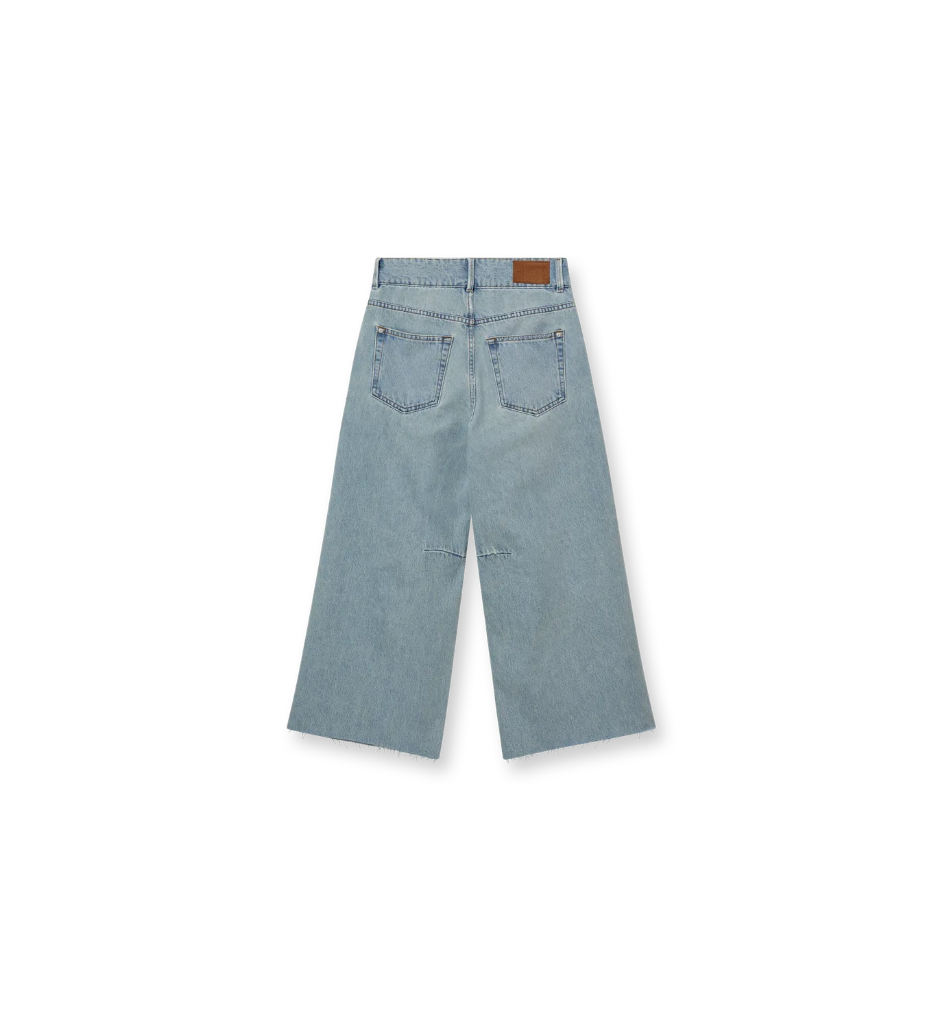 Mos Mosh MMSweet Cropped Jeans Hellblau Weites Bein