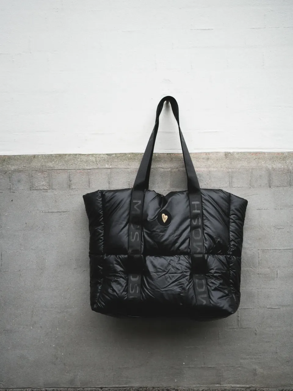 Mos Mosh MM Nova Bag Black White gesteppt