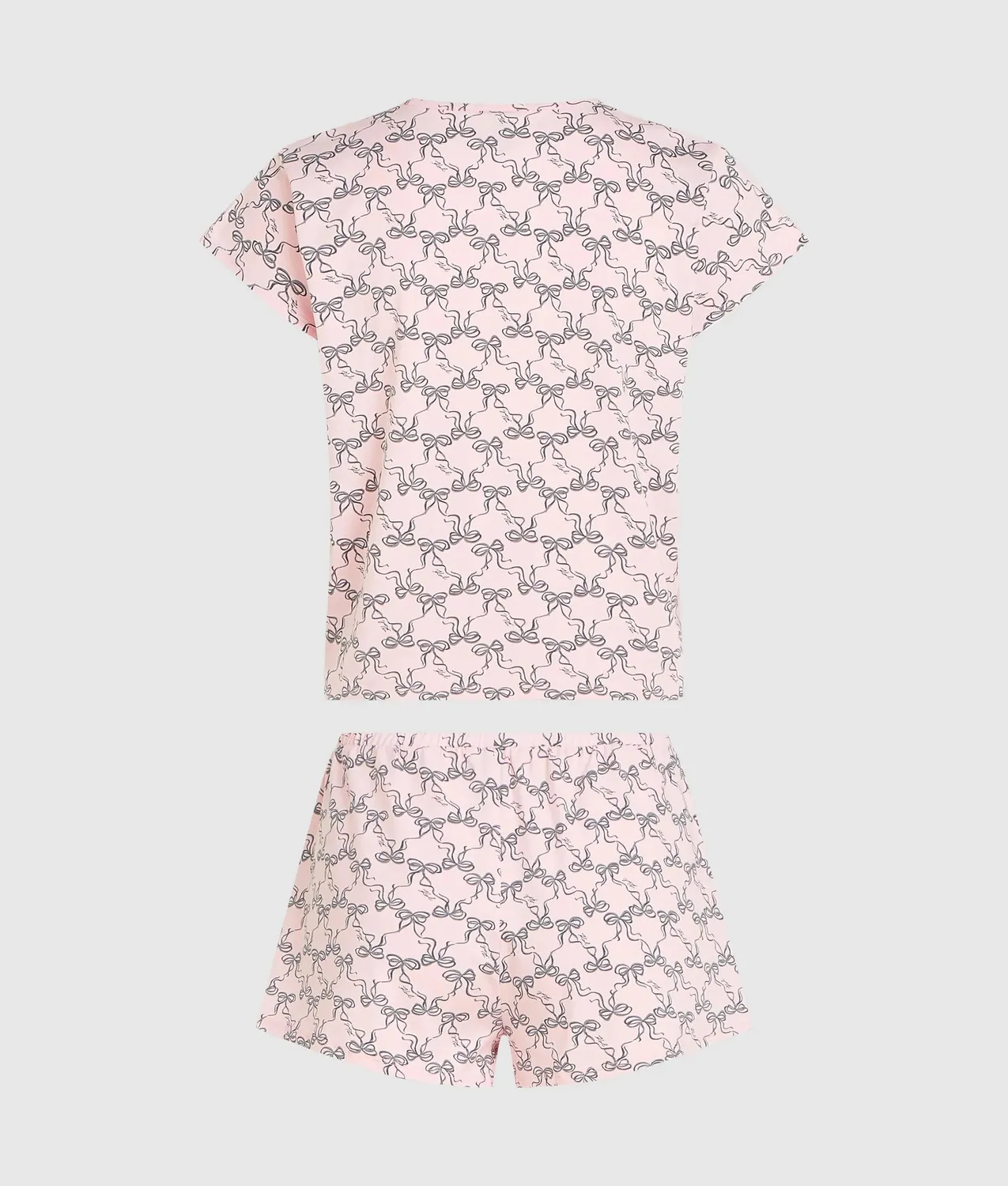 Karl Lagerfeld Signature Bow Pyjama Set Bio-Baumwolle
