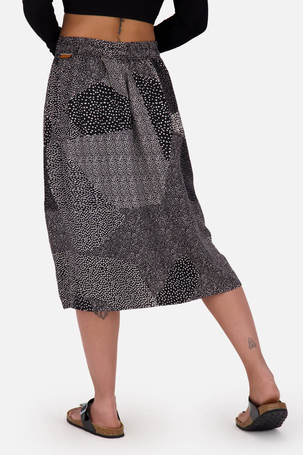 Alife & Kickin SylvieAK B Short Rock schwarz Wickeloptik