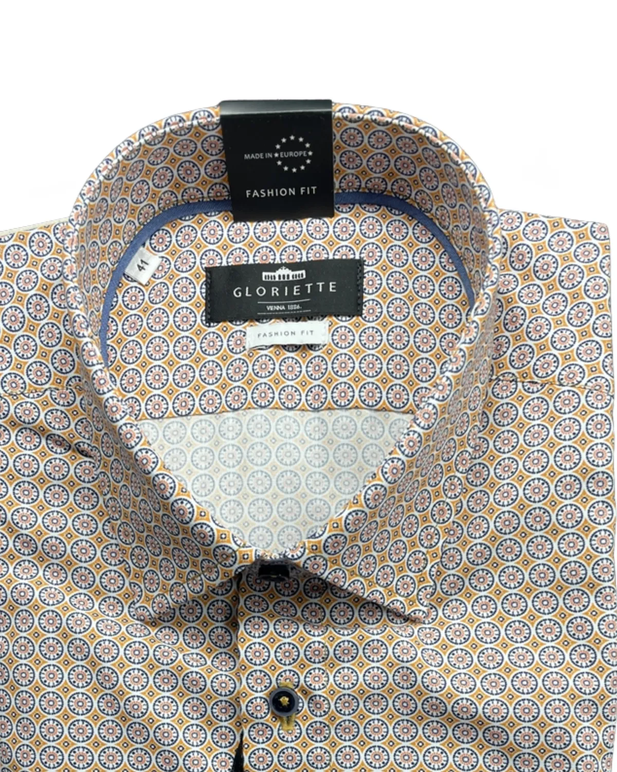 Gloriette Windsor Fashion Fit Gemustert Hemd Hellblau