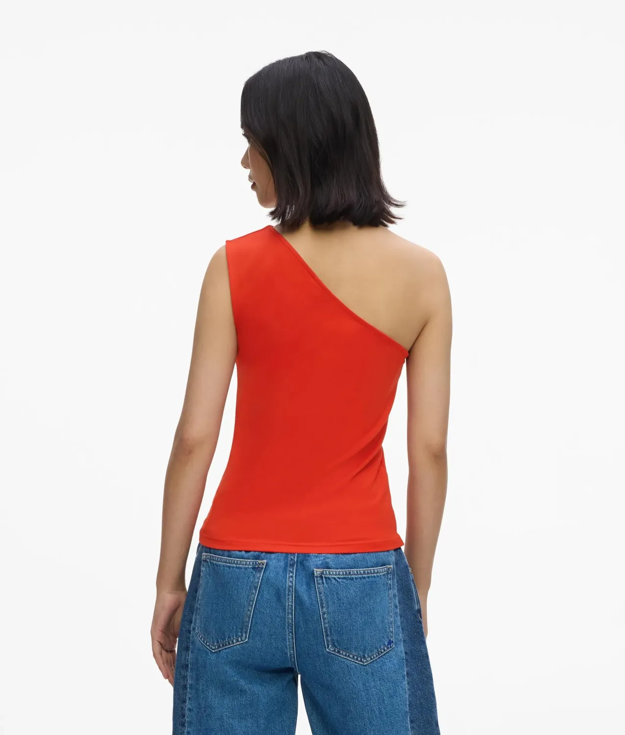Karl Lagerfeld Jeans One-Shoulder Top Ösen Gr. S
