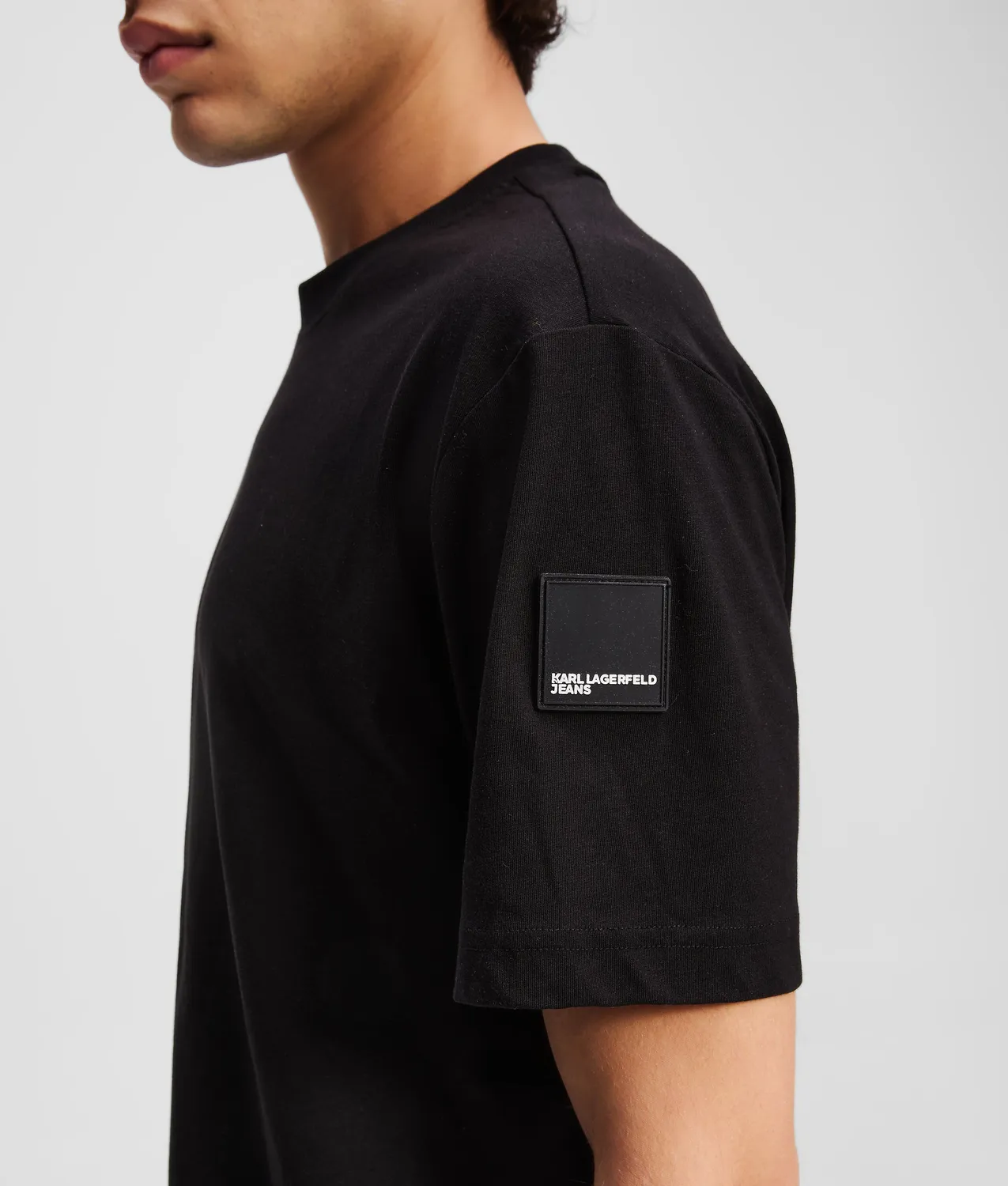 Karl Lagerfeld KL Jeans Patch Logo T-Shirt Baumwolle