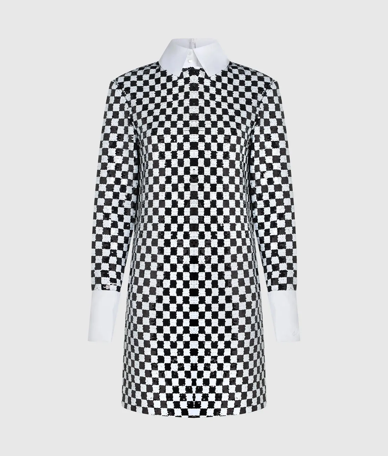 Karl Lagerfeld Checkerboard Paillettenkleid Mini