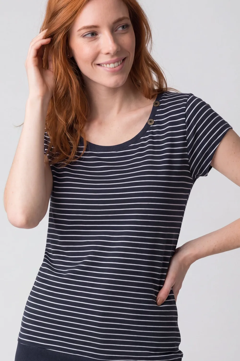 Alife & Kickin AdelineAK P Shirt Dunkelblau Damen