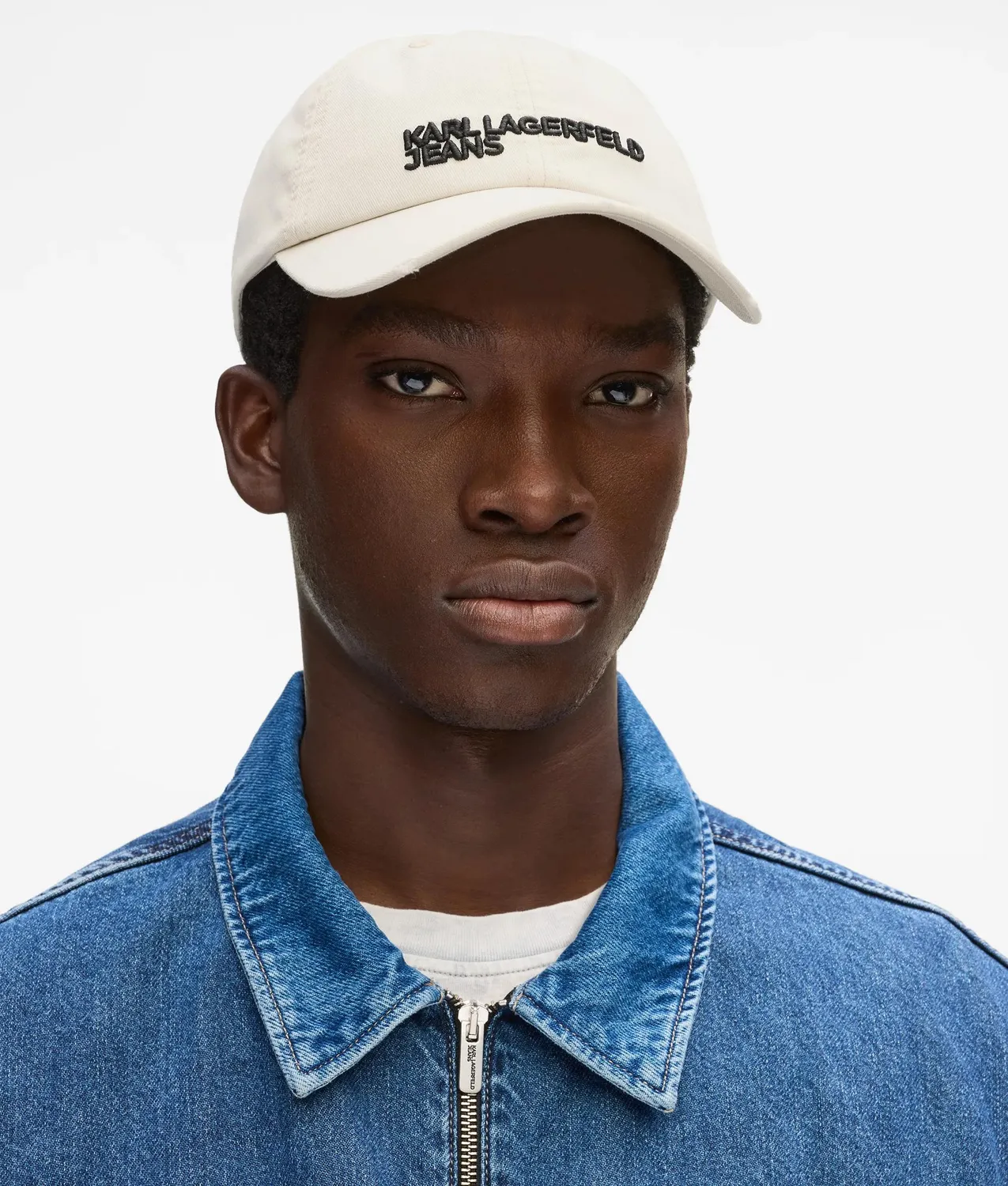 Karl Lagerfeld Jeans Distressed Logo Cap Baumwolle