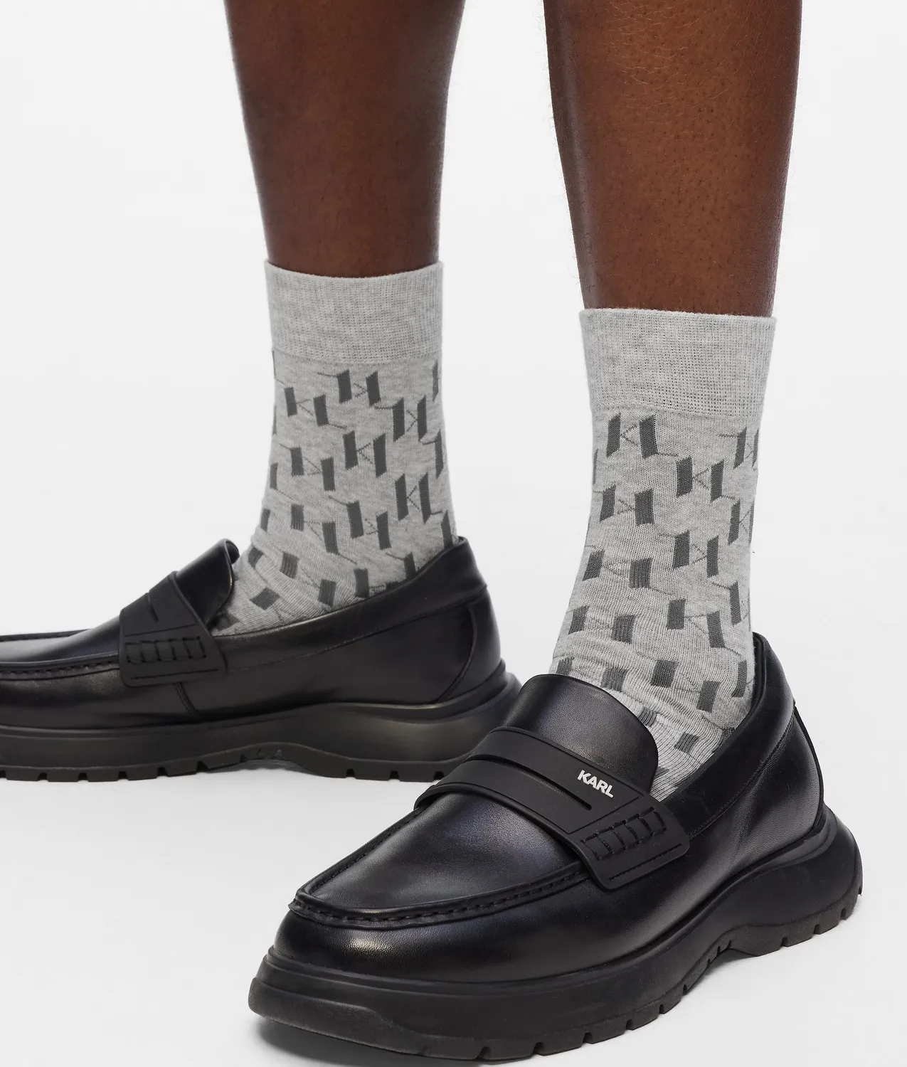 Karl Lagerfeld Monogram Socken 3er-Pack Baumwolle