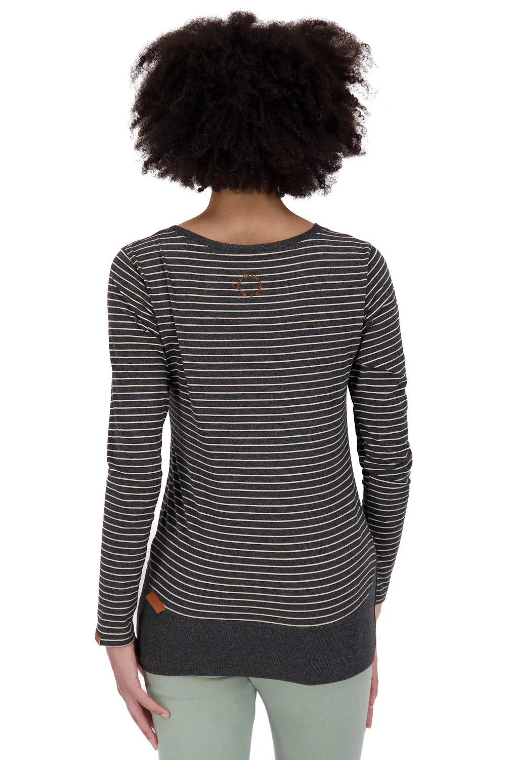 Alife & Kickin ConnyAK Z Longsleeve Schwarz Streifen Damen