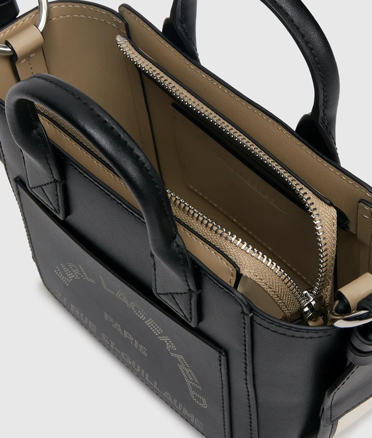 Karl Lagerfeld K/Daily Mini Pocket Tote Leder schwarz Einheitsgr.