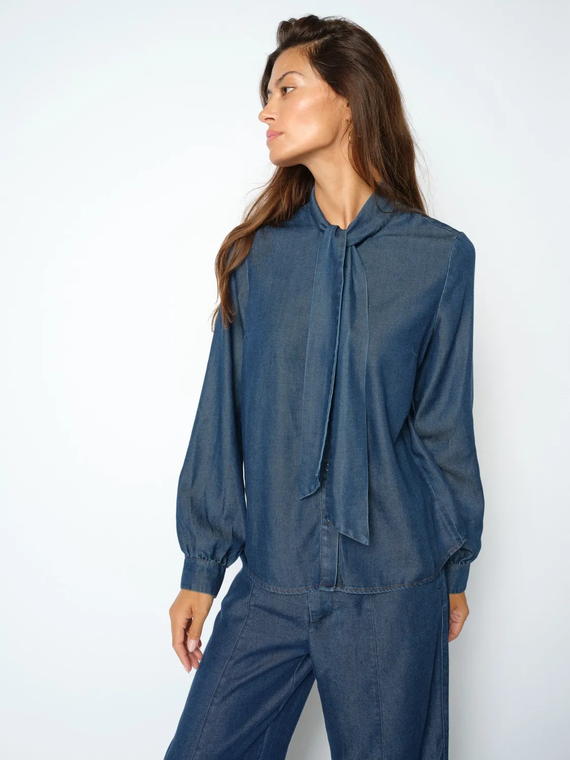 Mos Mosh MMPaloma Lio Bluse mit Schluppe Langarm