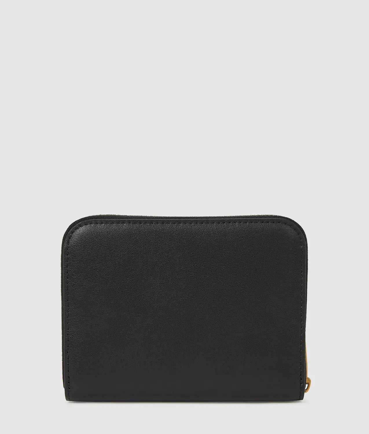 Karl Lagerfeld K/Autograph Zip Wallet Leder schwarz mittel