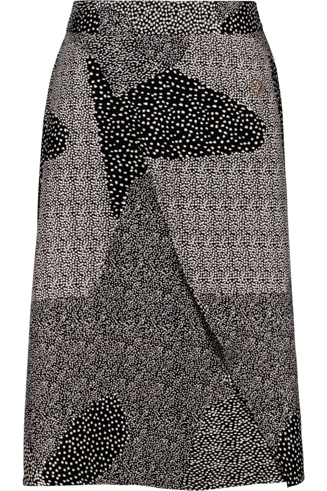 Alife & Kickin SylvieAK B Short Rock schwarz Wickeloptik
