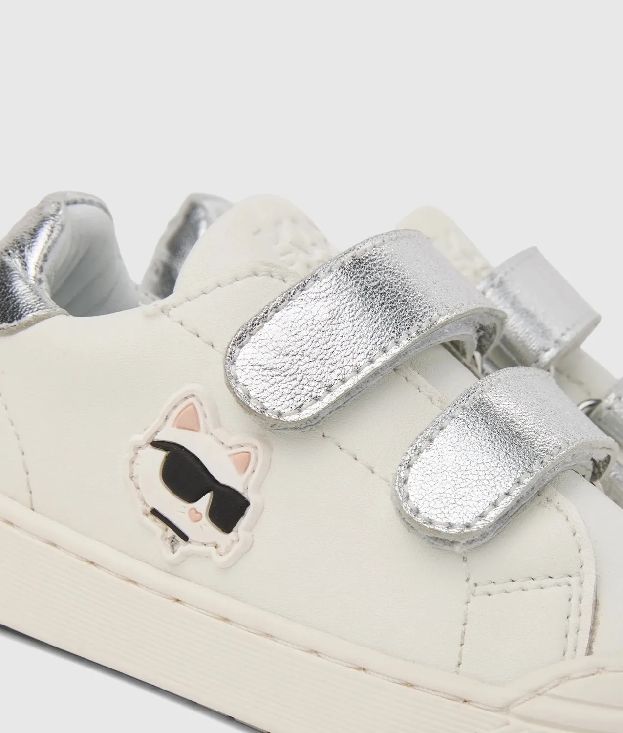Karl Lagerfeld Ikon Choupette Sneaker metallic silber Mädchen