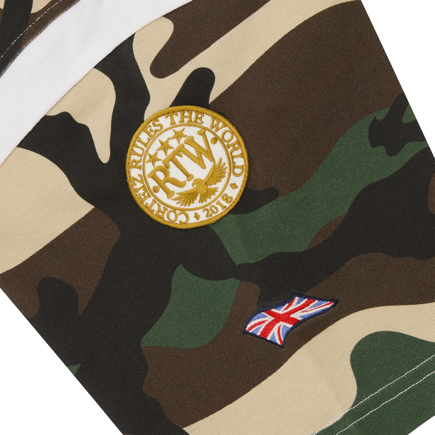 Corteiz Alpine Polo Shirt Poloshirt Bach Camo Baumwolle