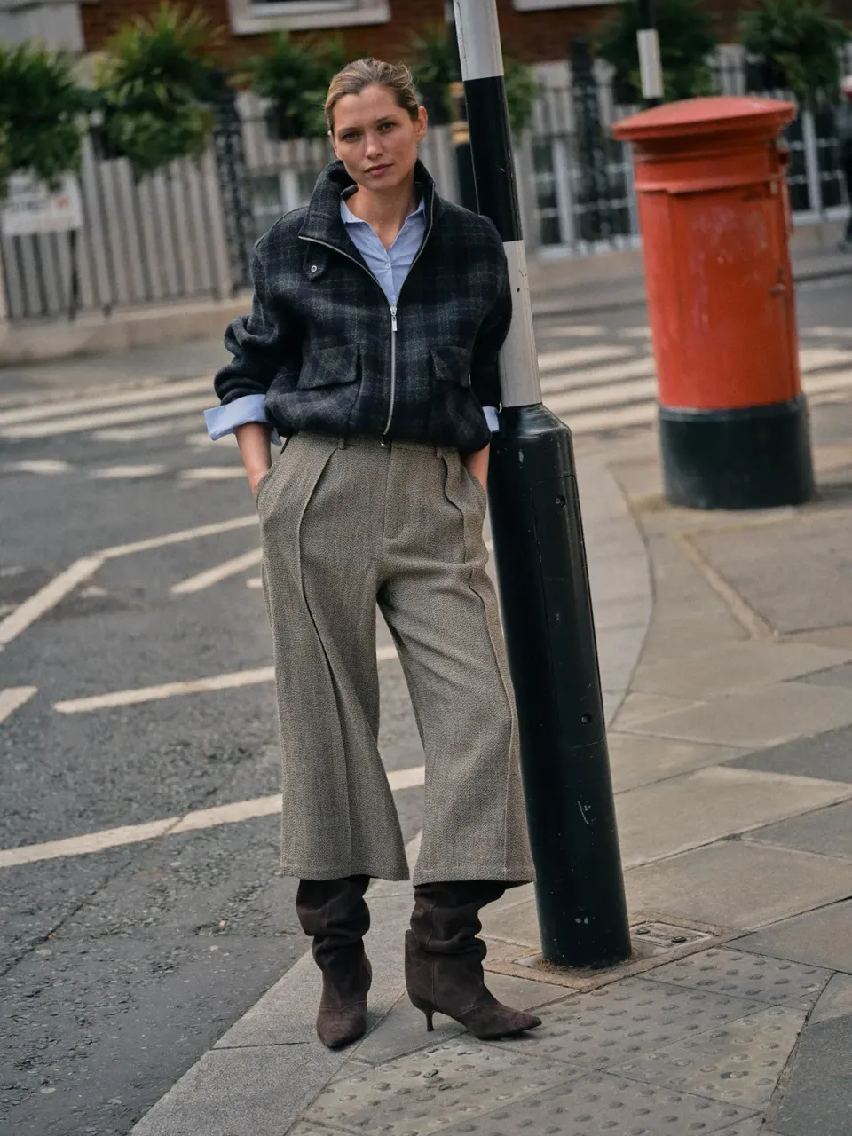 Mos Mosh MMCorinne Utah Pant Hose Dark Camel Wolle