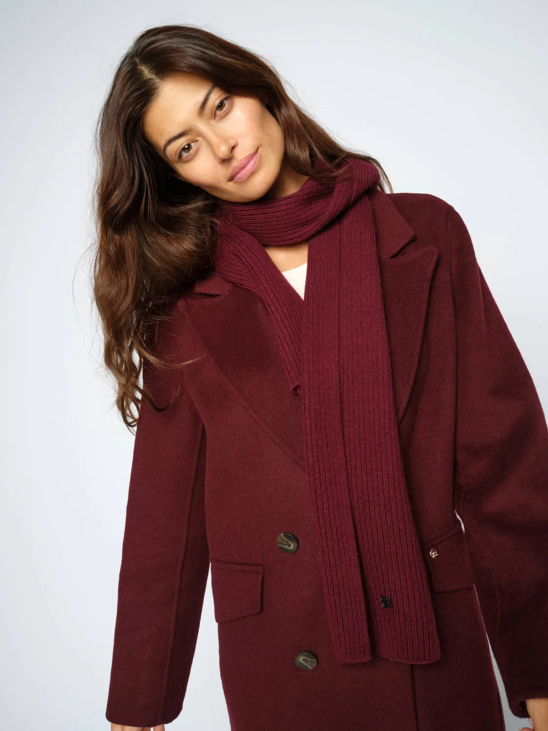 Mos Mosh MMTova Wool Rib Wollschal Rippstrick