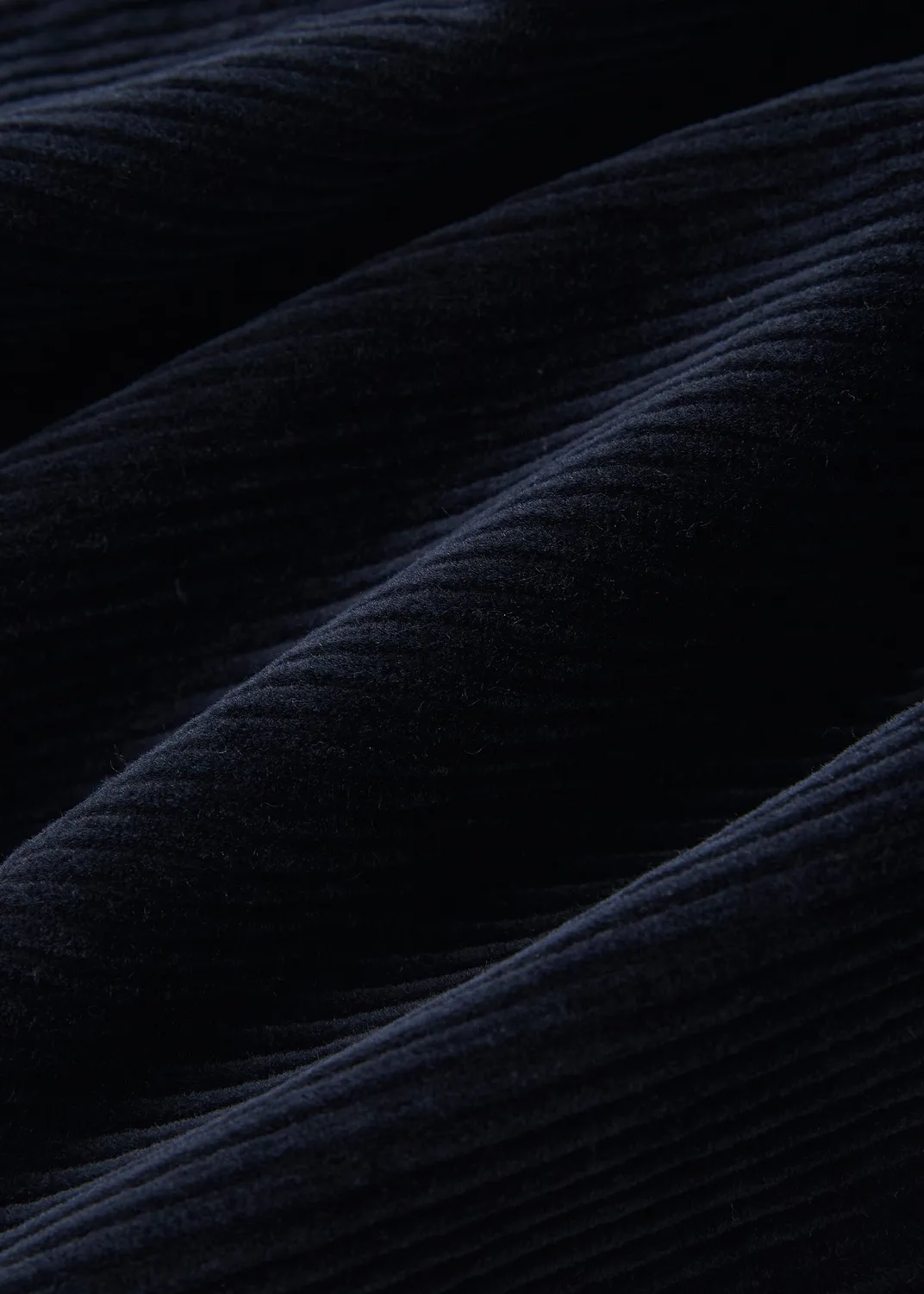 Senatex Cordrock mit Knopfleiste Rock Navy kbA-Baumwolle