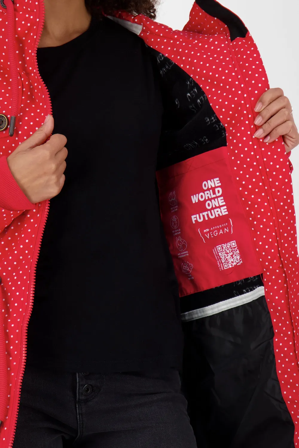 Alife & Kickin KarlottiAK A Steppmantel Damen Rot