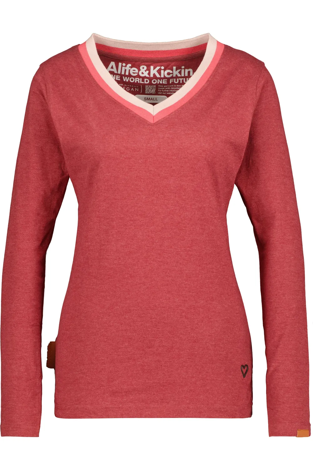 Alife & Kickin IziaAK A Longsleeve Damen Dunkelrot