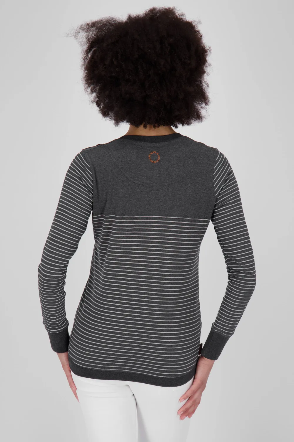 Alife & Kickin LeonieAK Z Longsleeve Schwarz gestreift Damen