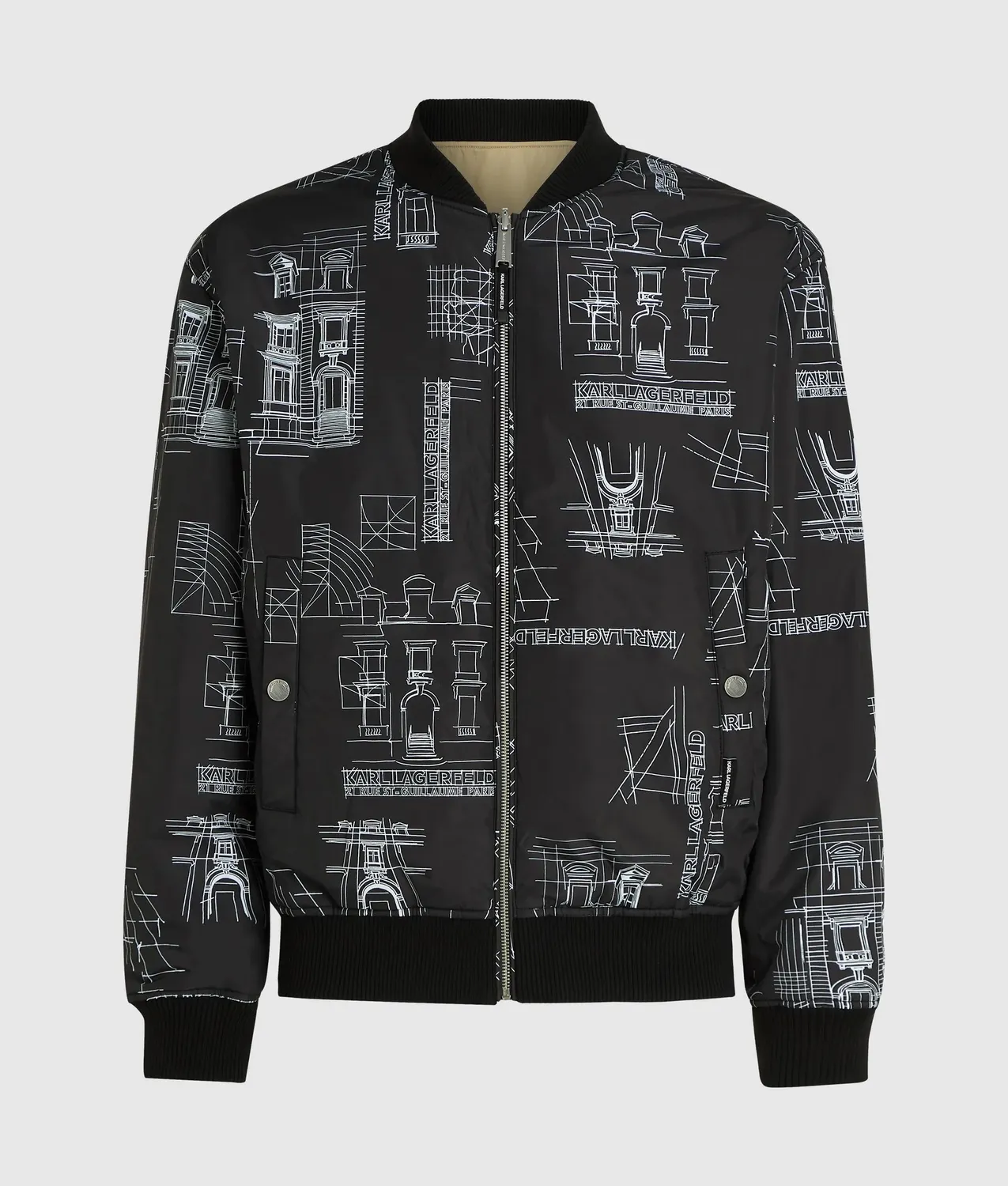 Karl Lagerfeld Reversible Maison de Karl Bomberjacke wendbar