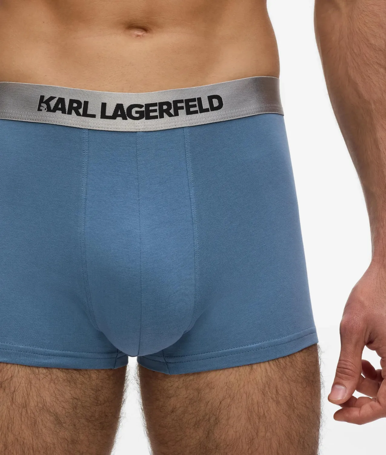 Karl Lagerfeld Metallic Logo Trunks 3er-Pack elastisch