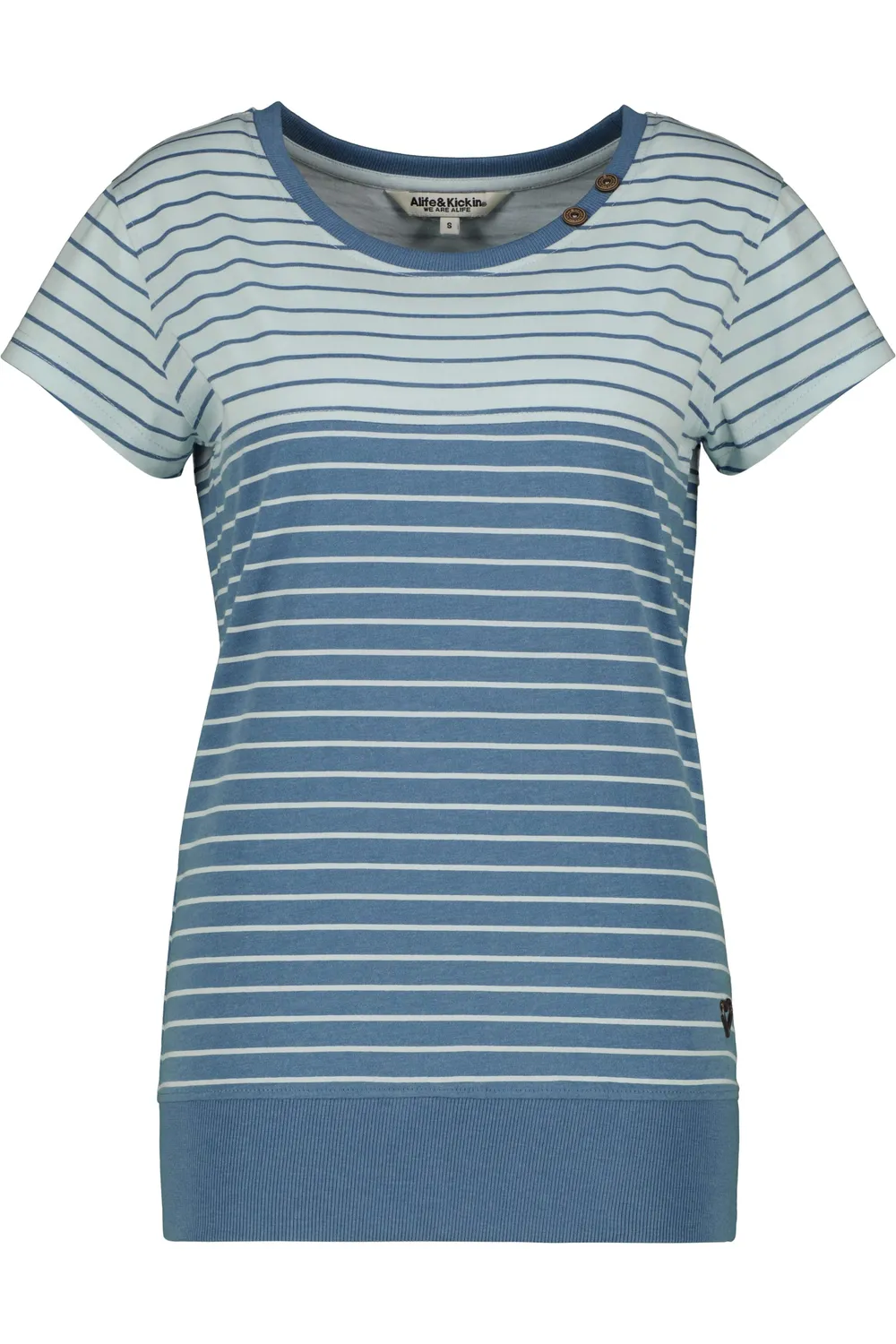 Alife & Kickin CosmaAK B T-Shirt Blau Damen