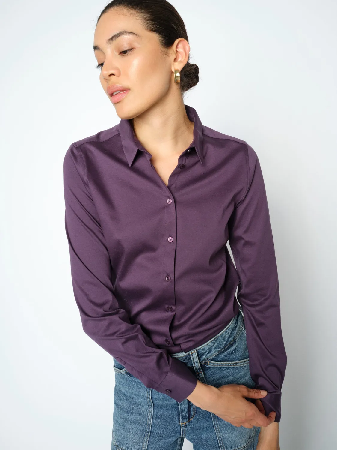 Mos Mosh MMTina Jersey Shirt Bluse Hellblau