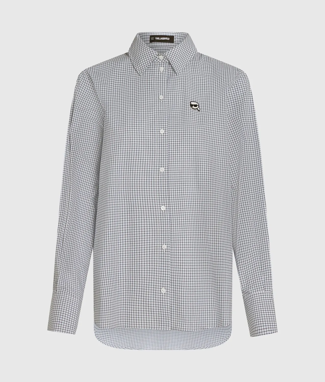 Karl Lagerfeld Ikon Karohemd Bluse kariert