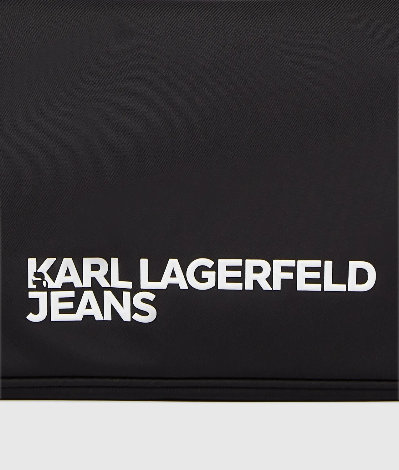 Karl Lagerfeld Logo Nylon Shoulder Bag Damen schwarz