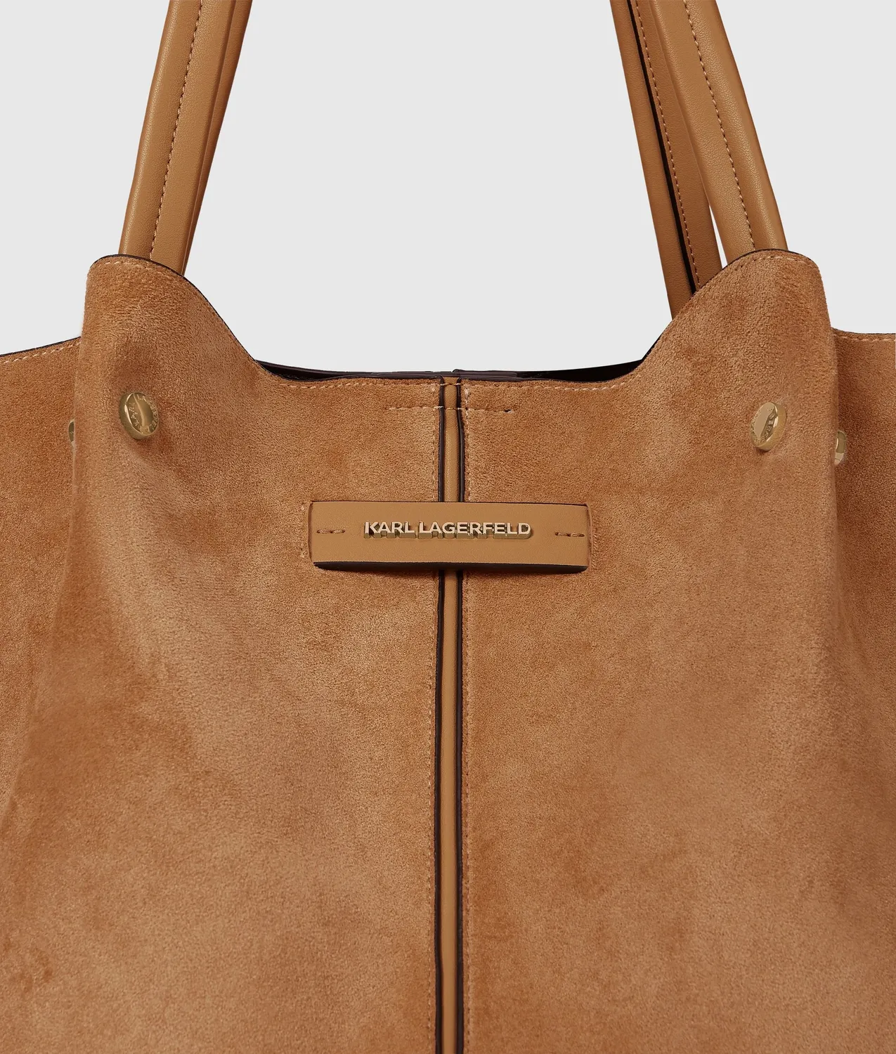 Karl Lagerfeld K/Pierced Large Tote Bag Wildleder-Optik