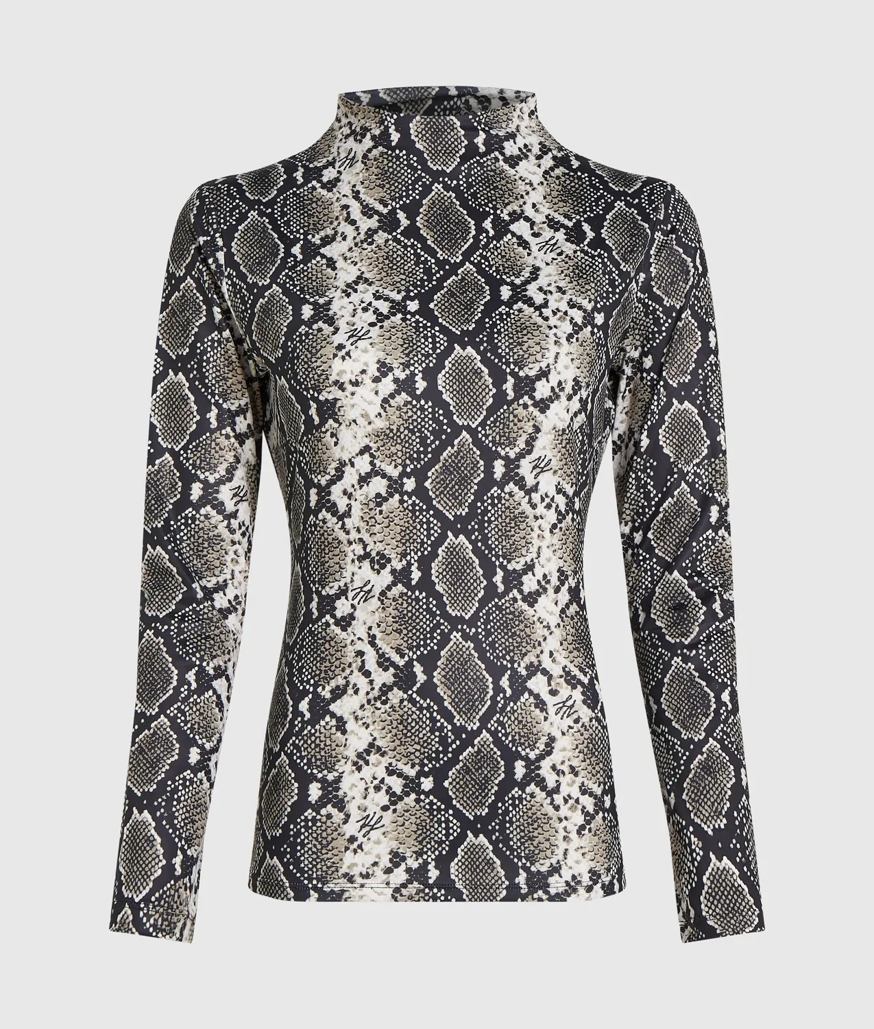 Karl Lagerfeld Mock Neck Langarmshirt figurbetont