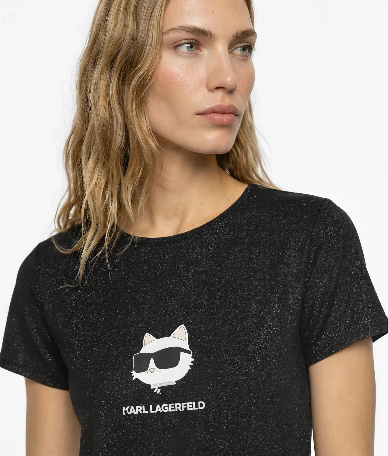 Karl Lagerfeld Ikon Glitzer Nachthemd mit Socken Set Choupette